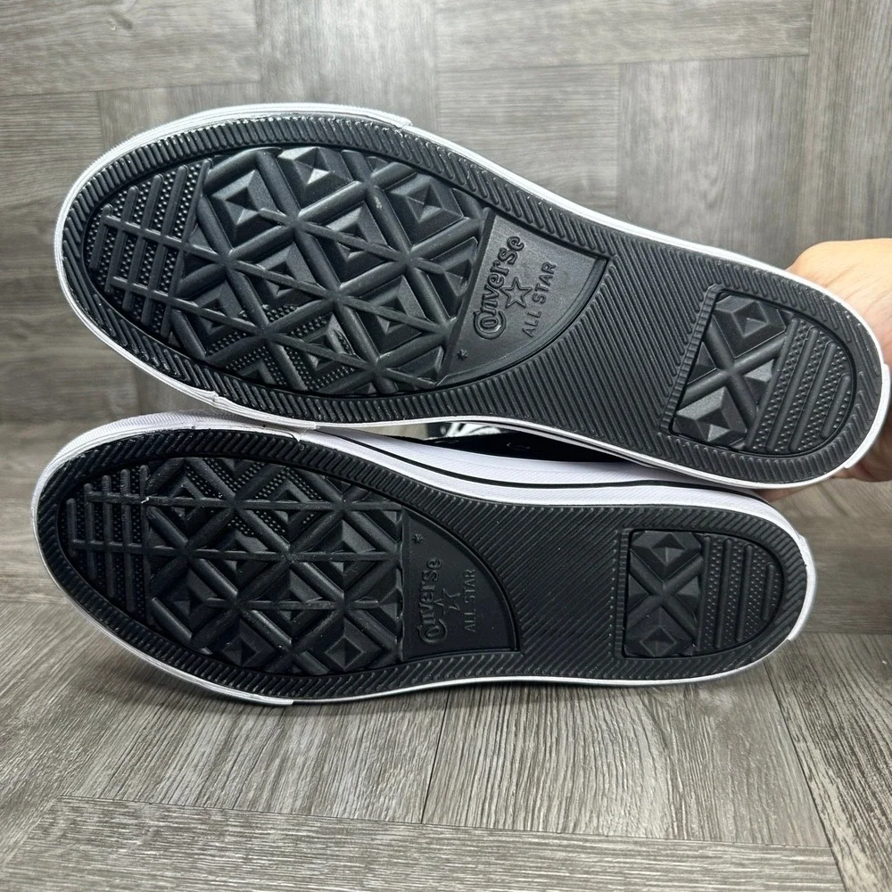 Converse XX-Hi Sneakers Kids 1 Black Canvas Knee High Punk NEW